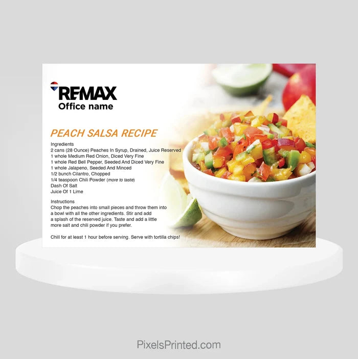 REMAX real estate recipe postcards PixelsPrinted
