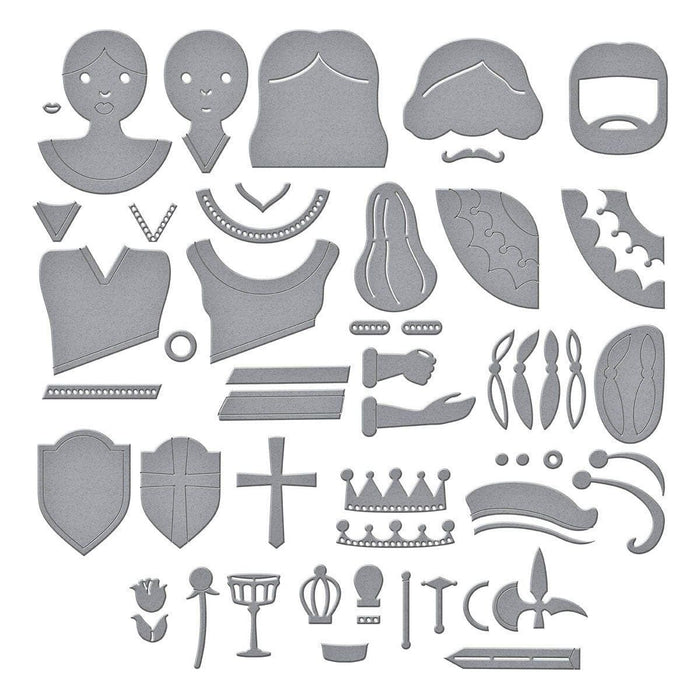 Reversible Royal Court Etched Dies by Jaycee Gaspar