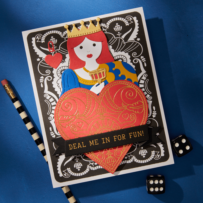 Reversible Royal Court Etched Dies by Jaycee Gaspar