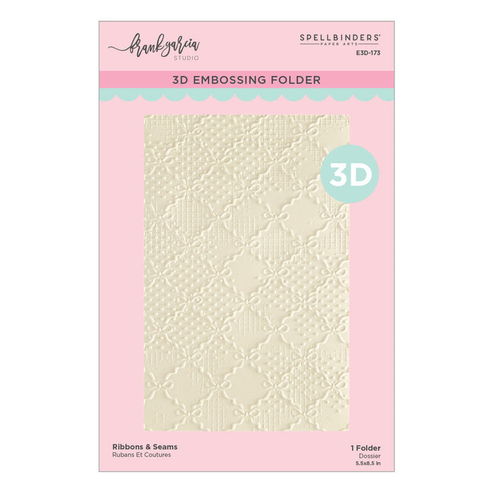 Ribbons & Seams 3D Embossing Folder by Frank Garcia