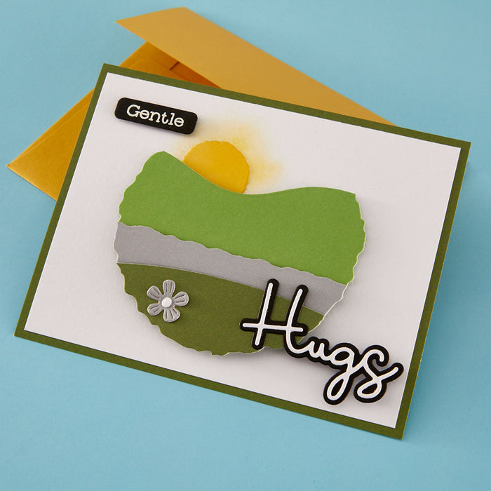 Ripped Edge Circles Etched Dies by Lisa Horton