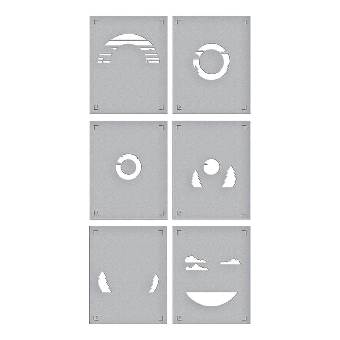 Scenic Drive Stencil by Mindy Eggen
