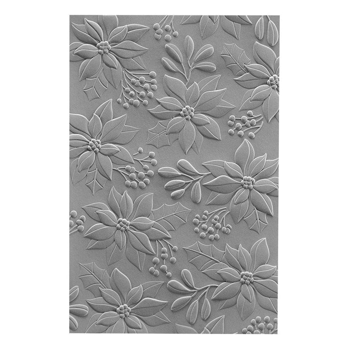 Scenic Poinsettias 3D Embossing Folder