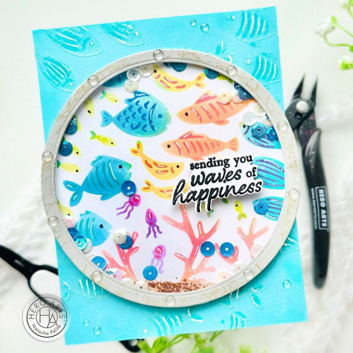 School of Fish Layering Stencils of the Month - July 2024