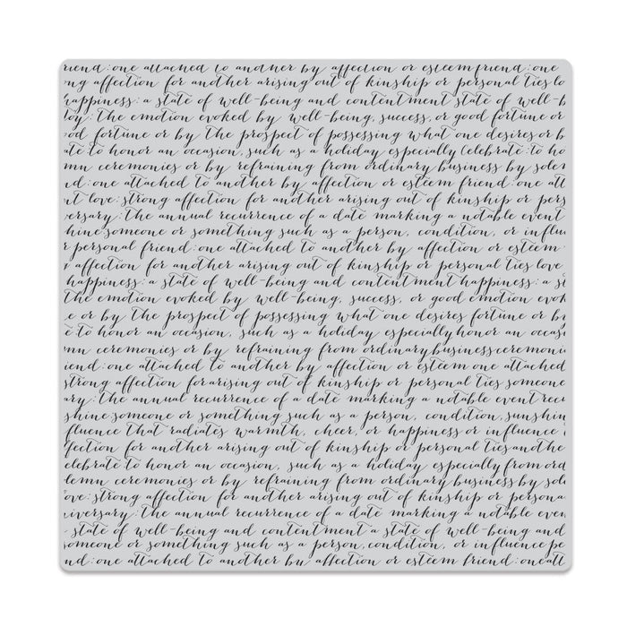 Script Bold Prints Cling Stamp