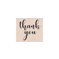 Script Thank You Woodblock Stamp