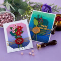Sealed Christmas Sprigs Etched Dies