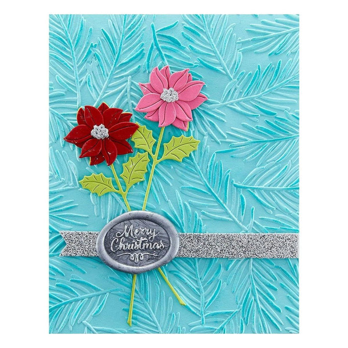 Sealed Christmas Sprigs Etched Dies