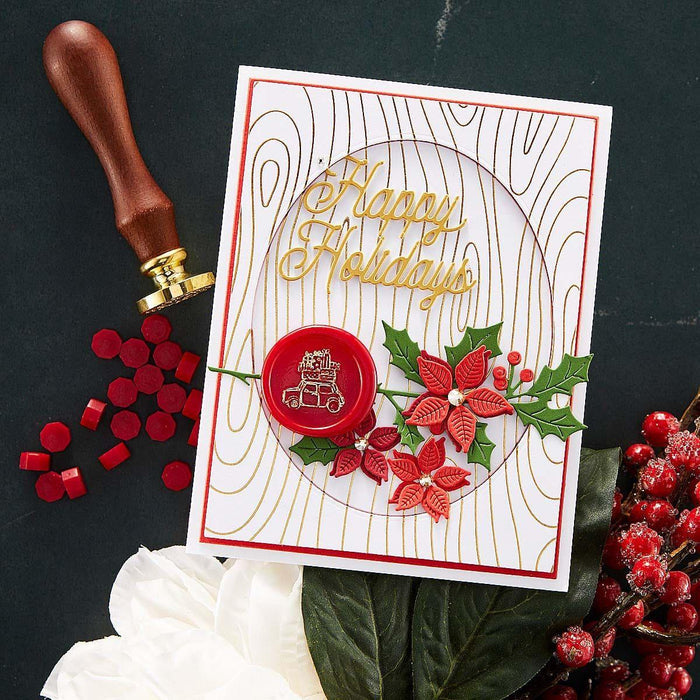 Sealed Holly Sprigs Etched Dies from Sealed for the Holidays Collection