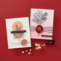 Sealed Poinsettia Stems Press Plate & Die Set