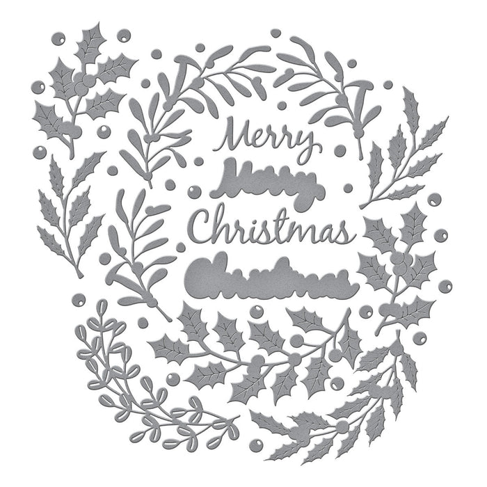 Seasonal Wreath Foliage Etched Dies by Suzanne Hue