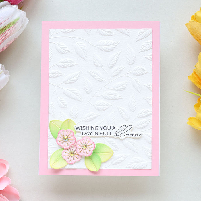 Shady Leaves - 3D Embossing Folder of the Month