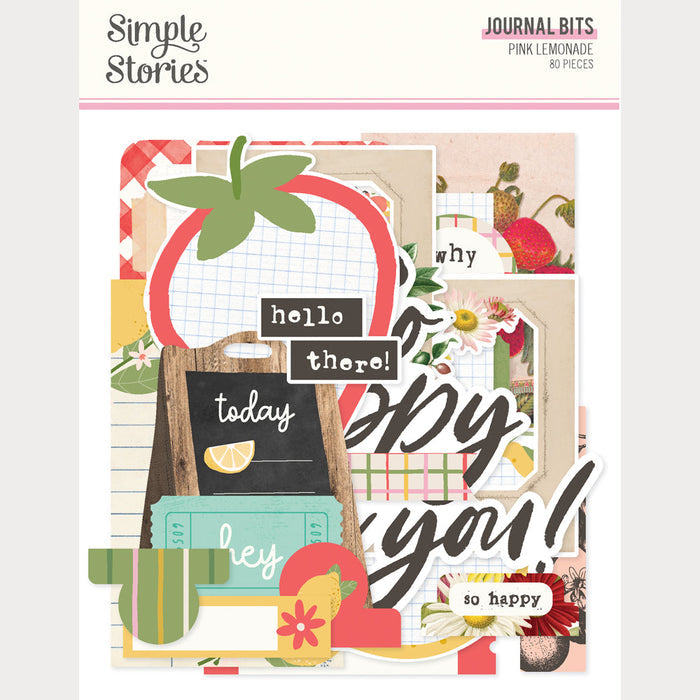 Simple Stories Pink Lemonade Journal Bits & Pieces