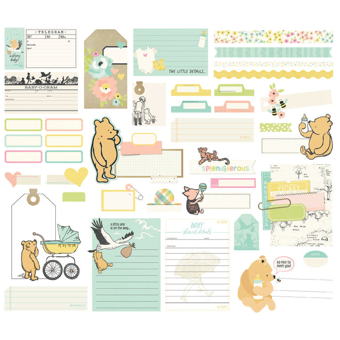 Simple Stories Say Cheese Classic Pooh Baby Journal Bits & Pieces