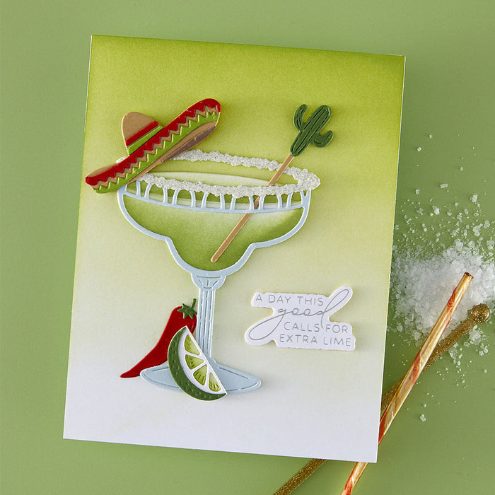 Sip Sip Ole Sentiments BetterPress Plate & Die Set