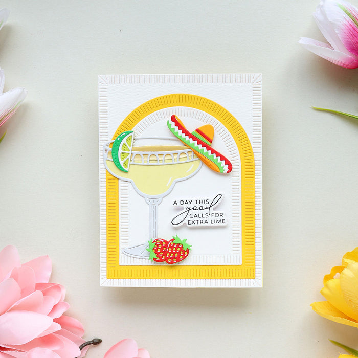 Sip Sip Ole Sentiments BetterPress Plate & Die Set