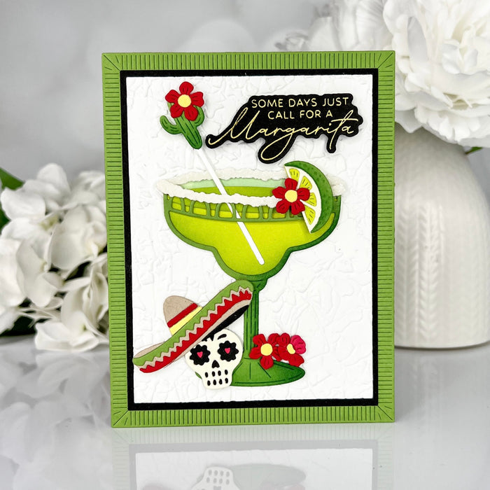 Sip Sip Ole Sentiments BetterPress Plate & Die Set
