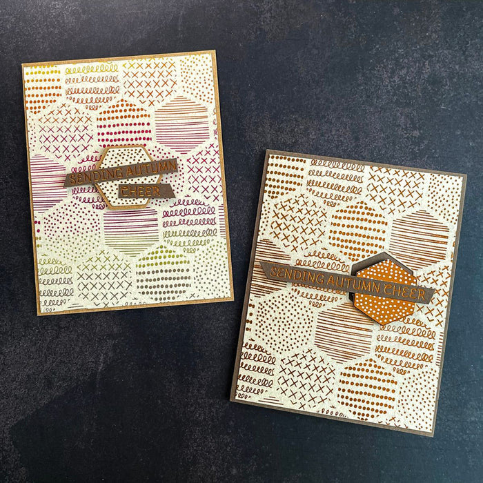 Sketchy Hexi - Press & Foil Plate of the Month