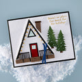 Ski Lodge Etched Dies by Simon Hurley