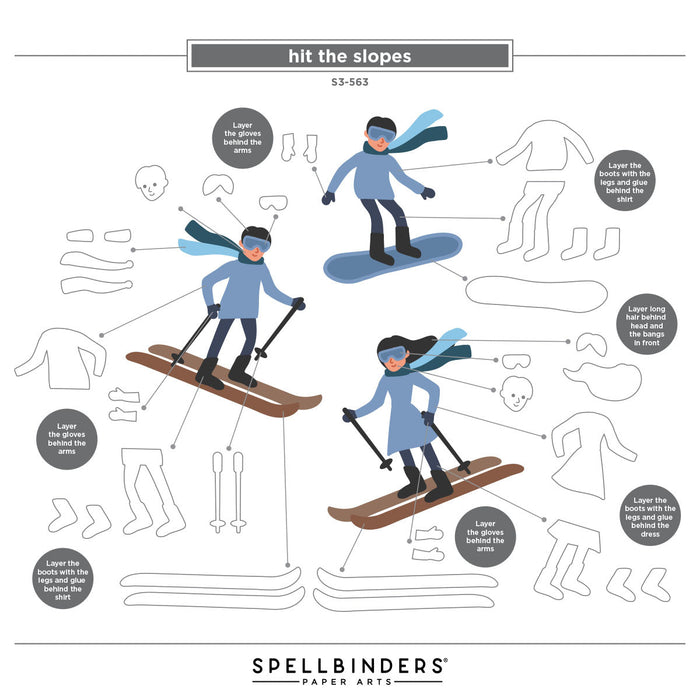 Ski-son's Greetings Dies and 3D Folder Bundle by Simon Hurley
