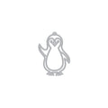 Small Penguin Tag Fancy Dies