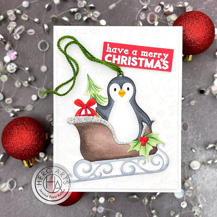 Small Penguin Tag Fancy Dies