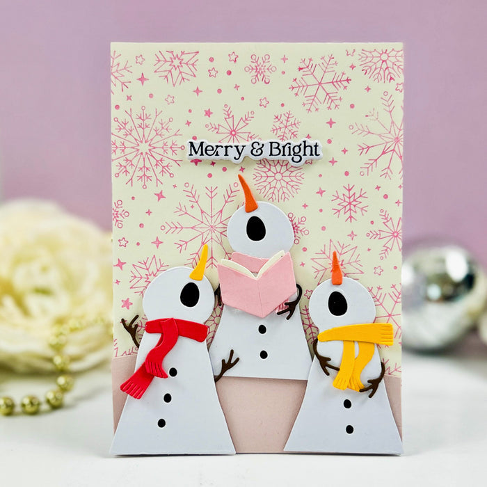Snowfall Shimmer Press + Foil Plate