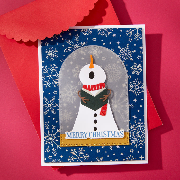 Snowfall Shimmer Press + Foil Plate