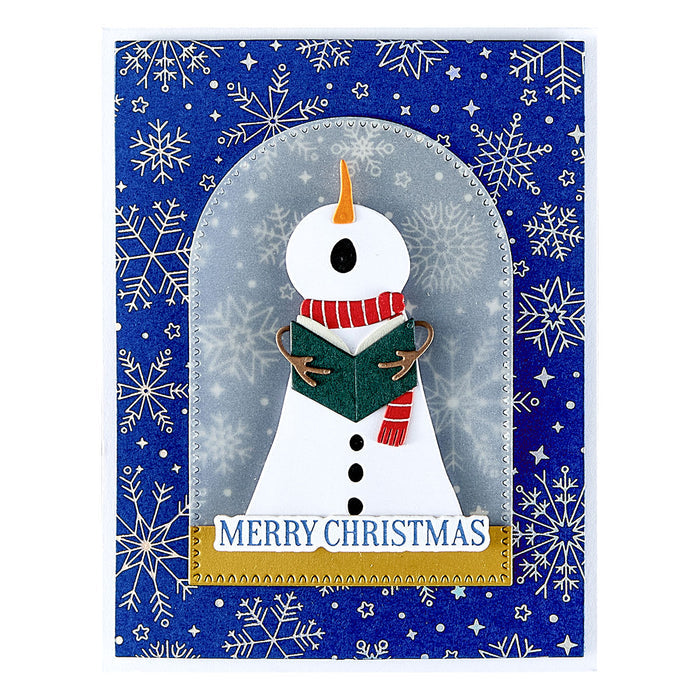 Snowfall Shimmer Press + Foil Plate