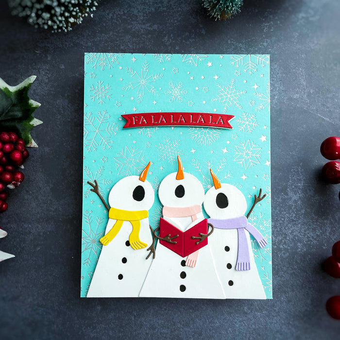 Snowfall Shimmer Press + Foil Plate