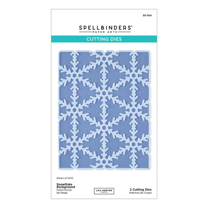 Snowflake Background Etched Dies by Lisa Horton