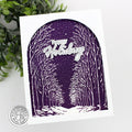 Snowy Night Letterpress + Foil Plate