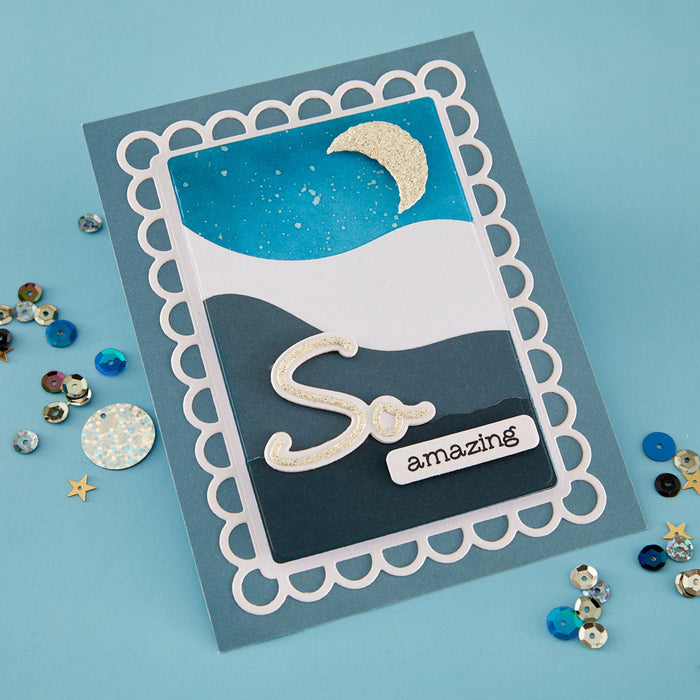 So Amazing Sentiments Clear Stamp & Die Set by Lisa Horton