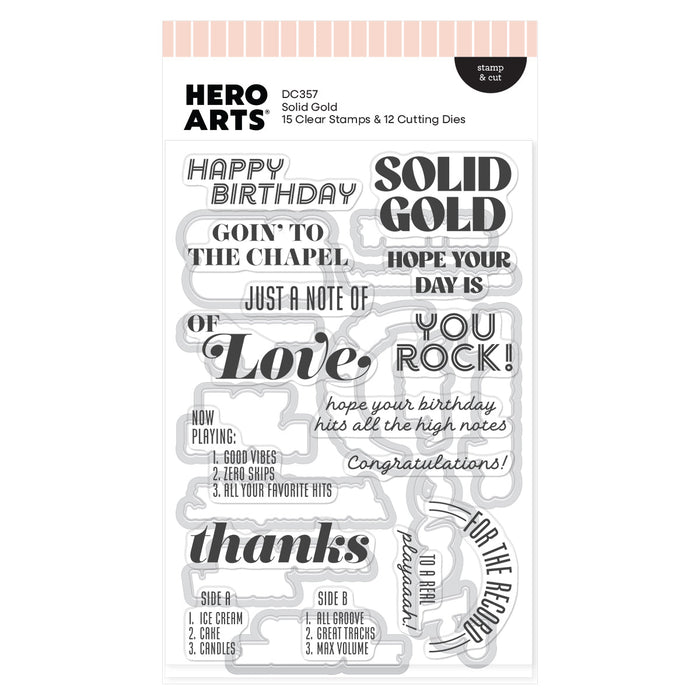 Solid Gold Stamp & Cut