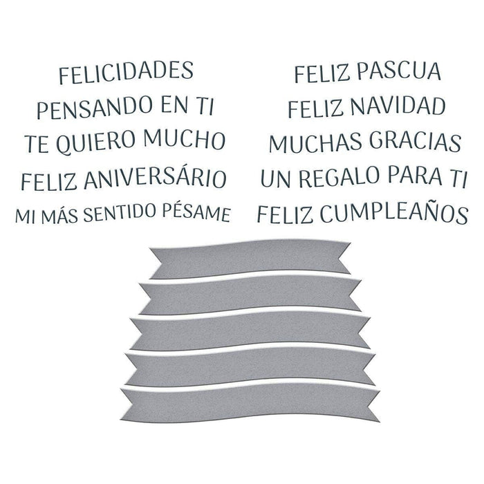 Spanish Sentiments BetterPress Plate & Die Set