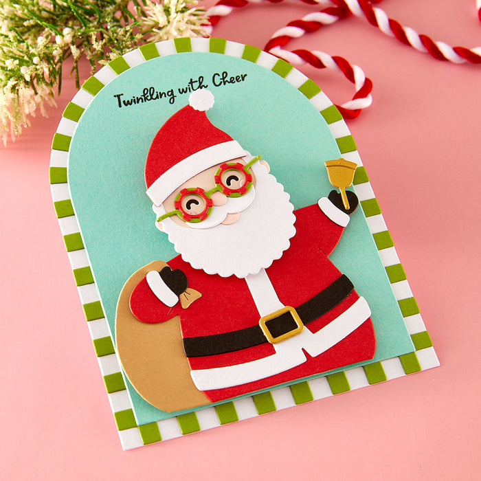 Spectacular Santa Etched Dies