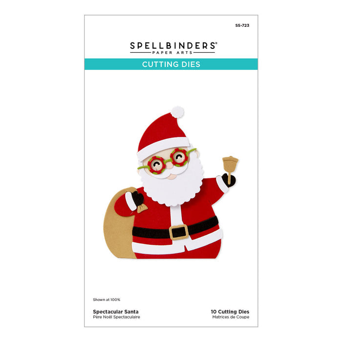 Spectacular Santa Etched Dies