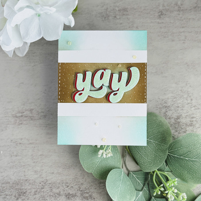 Spellbinders Exclusive Yay Etched Dies