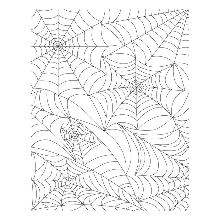 Spider Web Background Press + Foil Plate