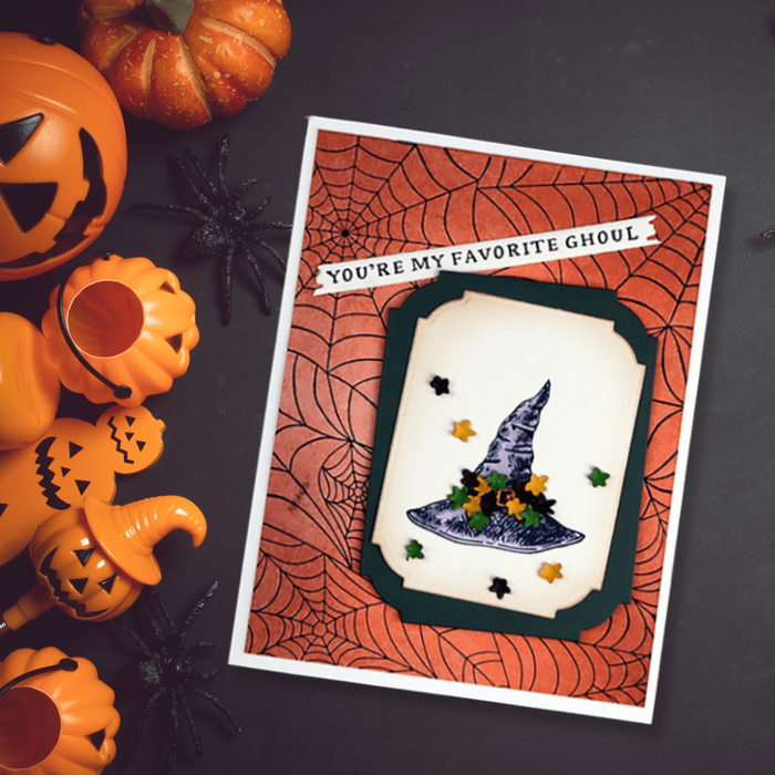 Spider Web Background Press + Foil Plate