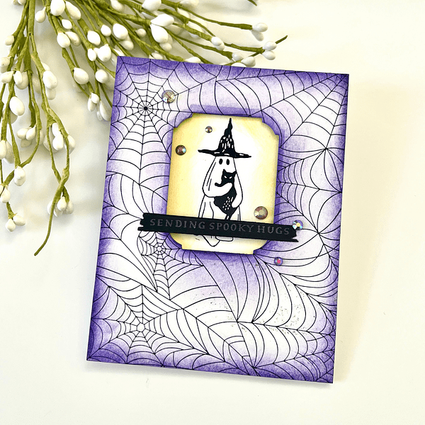 Spider Web Background Press + Foil Plate