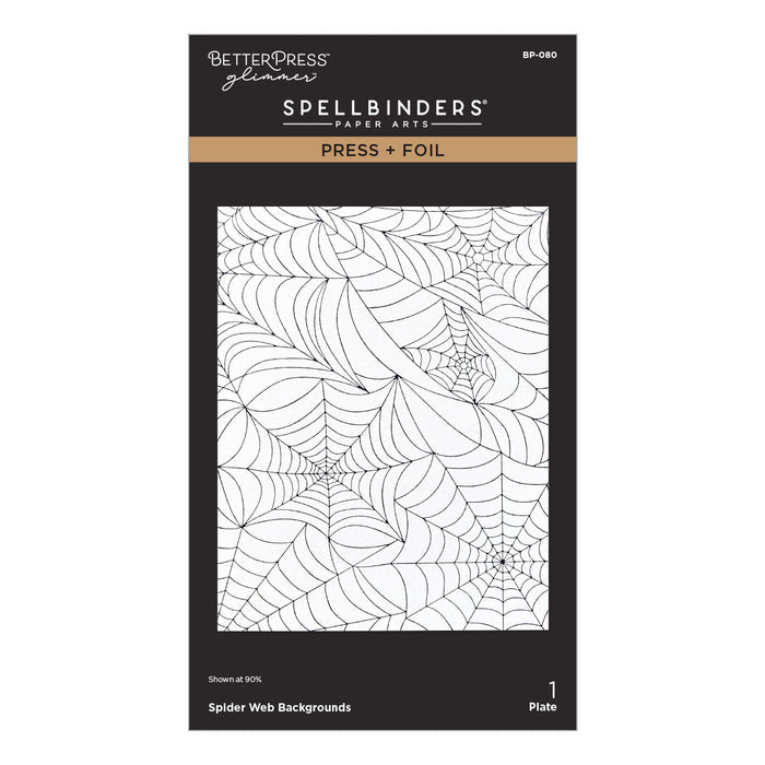 Spider Web Background Press + Foil Plate