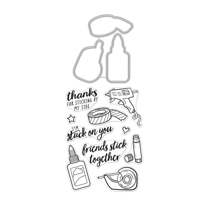 Stick Together Stamp & Cut Set