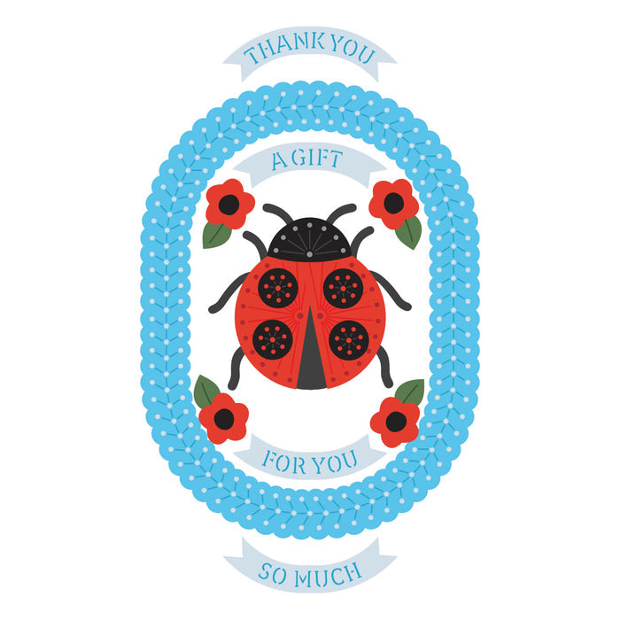 Stitched Ladybug - Stitching Die of the Month