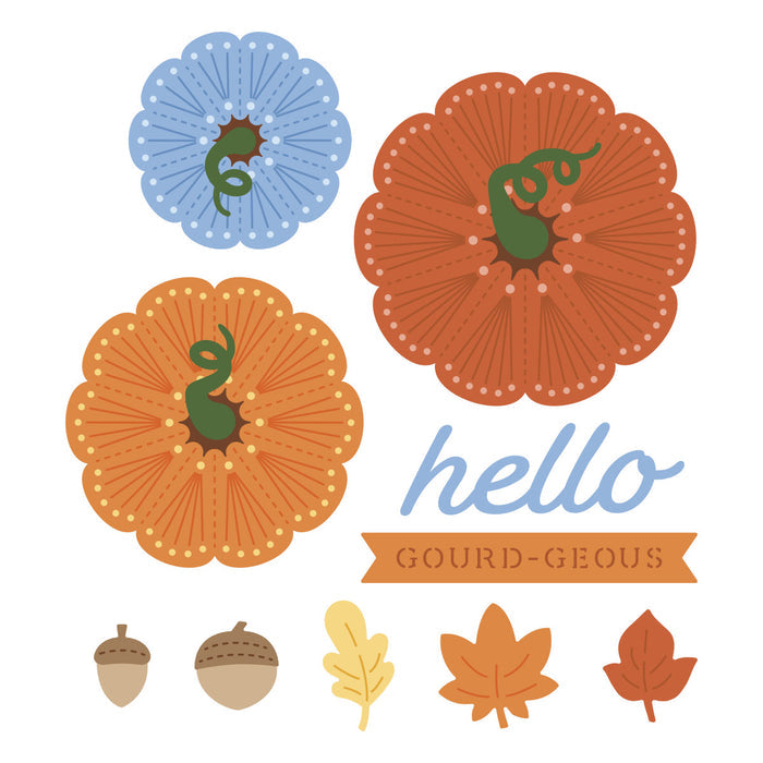 Stitched Pumpkin Tops - Stitching Die of the Month