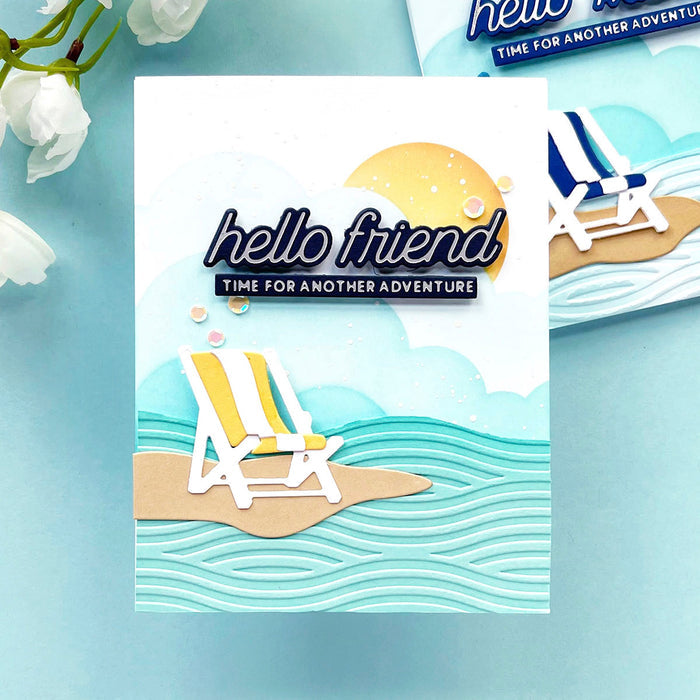Summertime Sentiments - Glimmer Hot Foil Kit of the Month (Plates & Die Only)