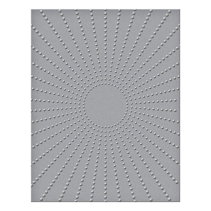 Sun Rays Embossing Folder (SES-021) Colorization mage.
