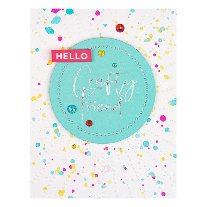 Sun Rays Embossing Folder (SES-021) Project Image.