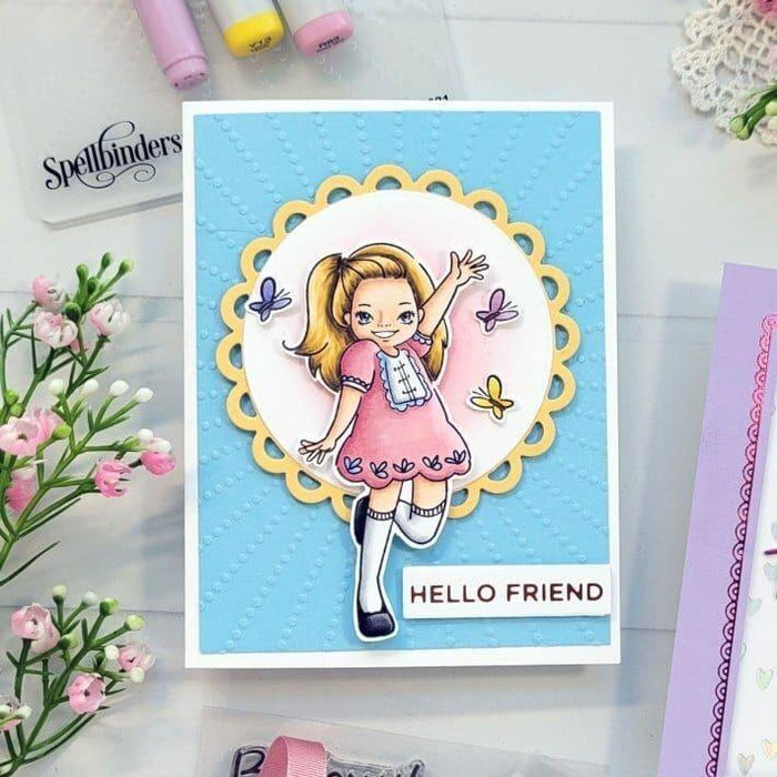 Sun Rays Embossing Folder