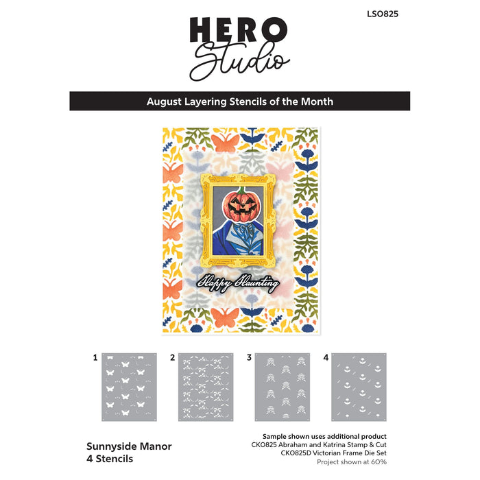 Sunnyside Manor Layering Stencils of the Month - August 2025